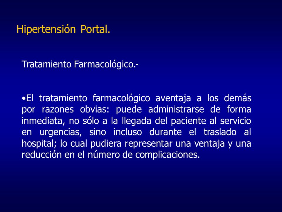 Conclusión de la hipertensión portal Conclusión de la hipertensión portal
